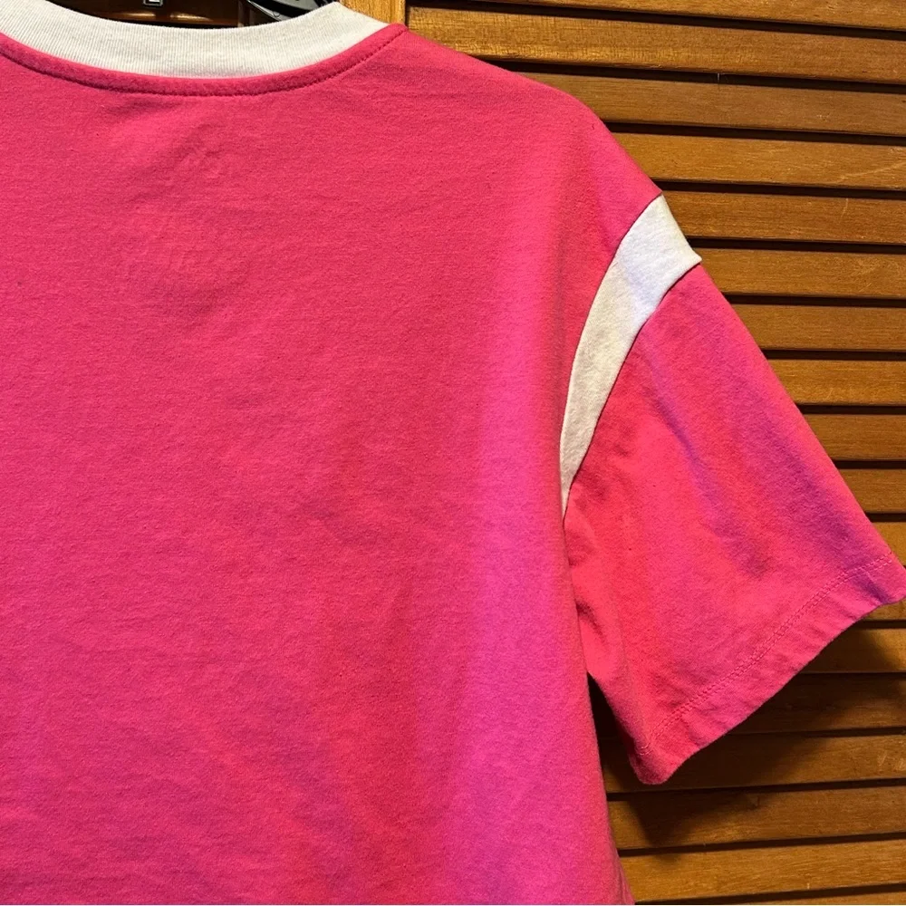 Mattel Barbie Pink V-Neck Cropped Top - Picture 10 of 12
